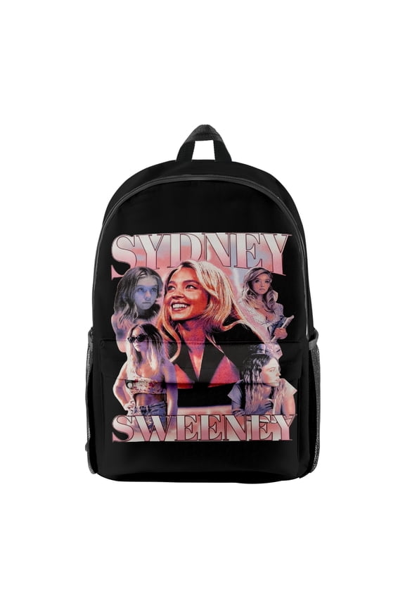 Sydney Sweeney Backpack Hip Hop Travel Bag Casual Daypack Fashion Rucksack Unique Bag