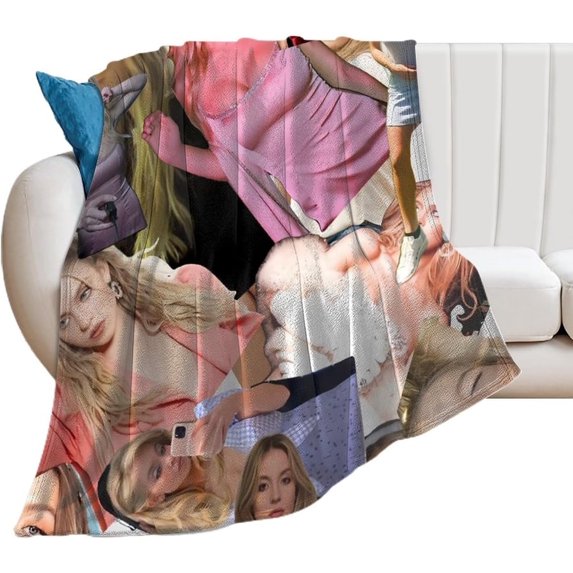 Sydney Sweeney Blanket Beautiful #1 Ultra Soft Flannel Fleece Blanket Stylish Bedroom Living Room Sofa Warm Blanket All Season Use 50""*60""(130 * 150cm), Style