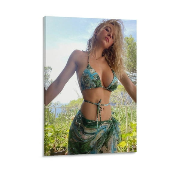 Sydney Sweeney Canvas Poster Wall Art Picture Prints Hanging Photo Gift Decor Home Posters Artworks 16x24inch(40x60cm)