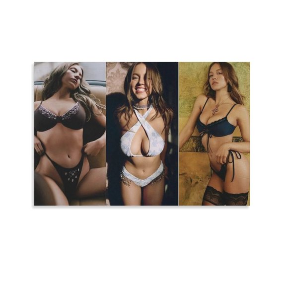Sydney Sweeney Hot Girl Sexy Poster (54) Posters Art Print Wall Photo Paint Poster Hanging Picture Family Bedroom Decor Gift 16x24inch(40x60cm)