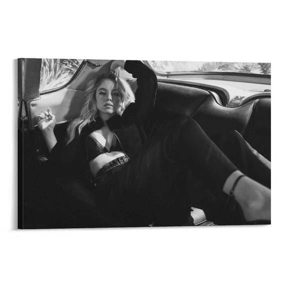 Sydney Sweeney Hot Girl Sexy Poster (78) Wall Art Poster Gifts Bedroom Prints Home Decor Hanging Picture Canvas Painting Posters 16x24inch(40x60cm)