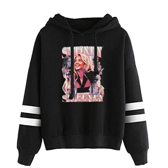 Sydney Sweeney Merch Hoodies Vintage Printed Sweatshirts Men's And Women's Casual Streetwear