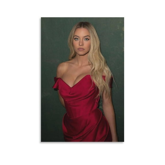 Sydney Sweeney Poster Art Wallpaper (10) Wall Art Poster Scroll Canvas Painting Picture Living Room Decor Home