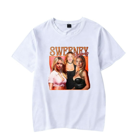 Sydney Sweeney T-Shirts Merch Women Clothes Trend Casual Short Sleeve Top