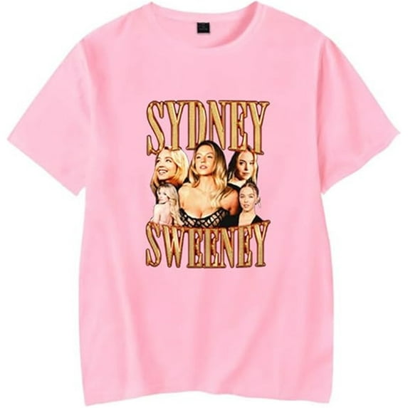 Sydney Sweeney T-shirt Fashion Print Short Sleeve Men And Women Casual Retro Street Wear