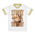 thumbnail image 1 of Sydney Sweeney Vintage Collage Merch V-Neck Loose T-Shirt Short-Sleeved Fashion Y2K 2025 Casual Unisex Summer Football Sport Tee, 1 of 7