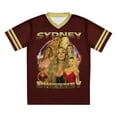 thumbnail image 1 of Sydney Sweeney Vintage Collage Merch V-Neck Loose T-shirt 2025 Short-Sleeved Fashion Y2K Casual Unisex Summer Football Sport Tee, 1 of 7