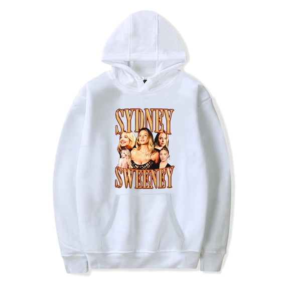Sydney Sweeney Vintage Hoodie Unisex Sweatshirt Hip Hop Pullover Harajuku Clothes