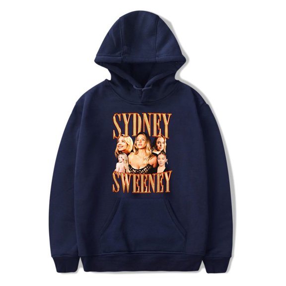 Sydney Sweeney Vintage Hoodie Unisex Sweatshirt Hip Hop Pullover Harajuku Clothes