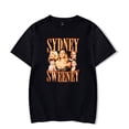 thumbnail image 1 of Sydney Sweeney Vintage T-shirt Unique Short Sleeve Casual Tee Hip Hop Crewneck Top, 1 of 2