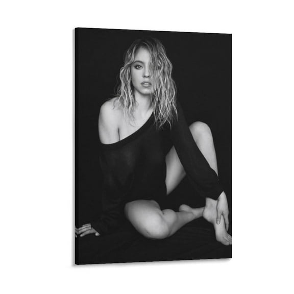 Sydney Sweeney Wall Art Poster Gifts Bedroom Prints Home Decor Hanging Picture Canvas Painting Posters 24x36inch(60x90cm)