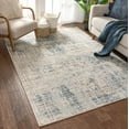 thumbnail image 1 of Sydney Tate Blue Modern Abstract Distressed 5'3" x 7'3" Area Rug, 1 of 6