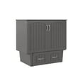 thumbnail image 1 of Sydney Wood Murphy Bed Chest with Storage Drawer & Charging Station, Grey - Twin Size, 1 of 1