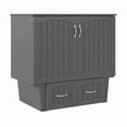 thumbnail image 1 of Sydney Wood Murphy Bed Chest with Storage Drawer & Charging Station, Grey - Twin Size, 1 of 1