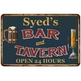 thumbnail image 1 of Syed's Green Bar & Tavern Rustic Sign 12 x 18 Matte Finish Metal 112180047130, 1 of 1