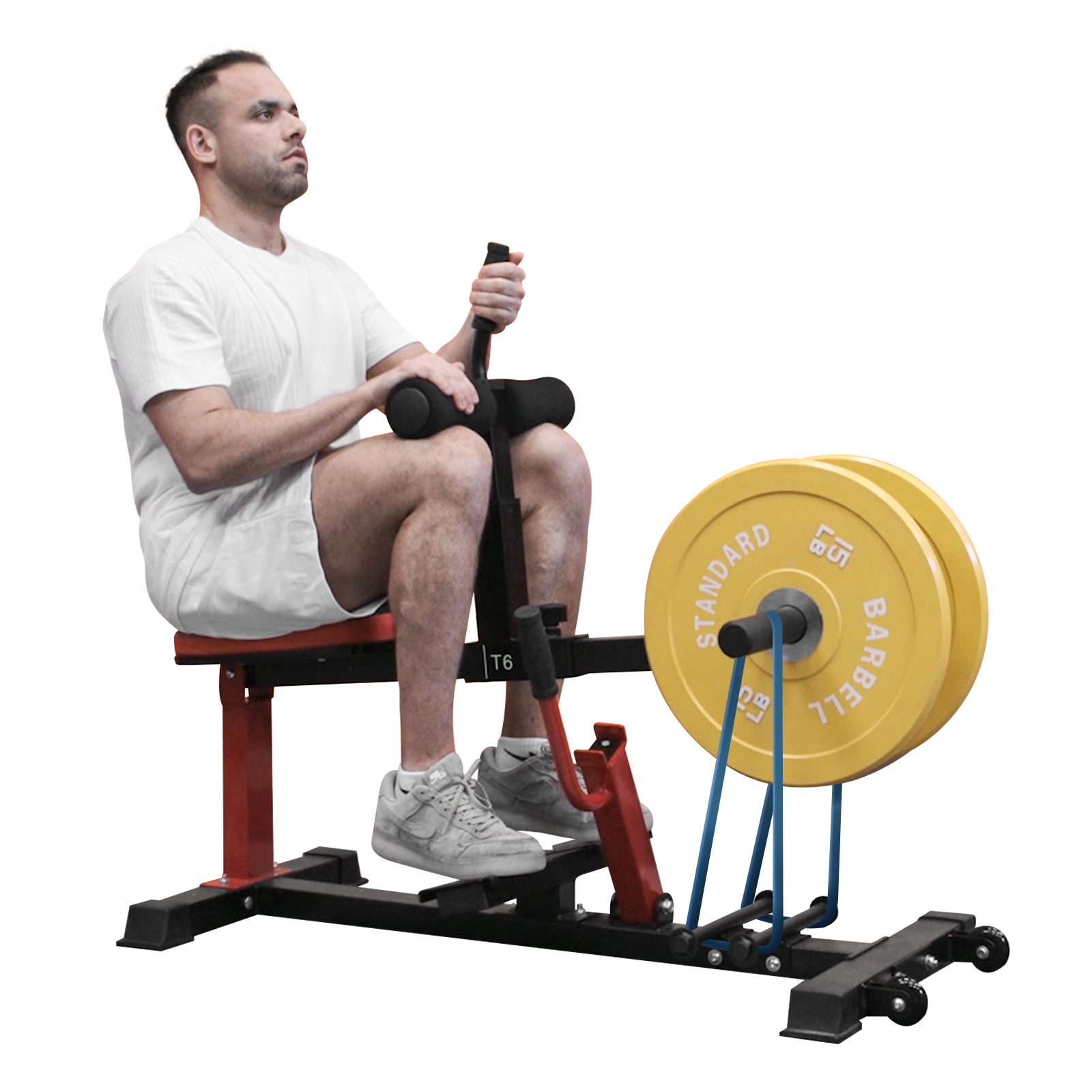 Seated calf raise with bands sale