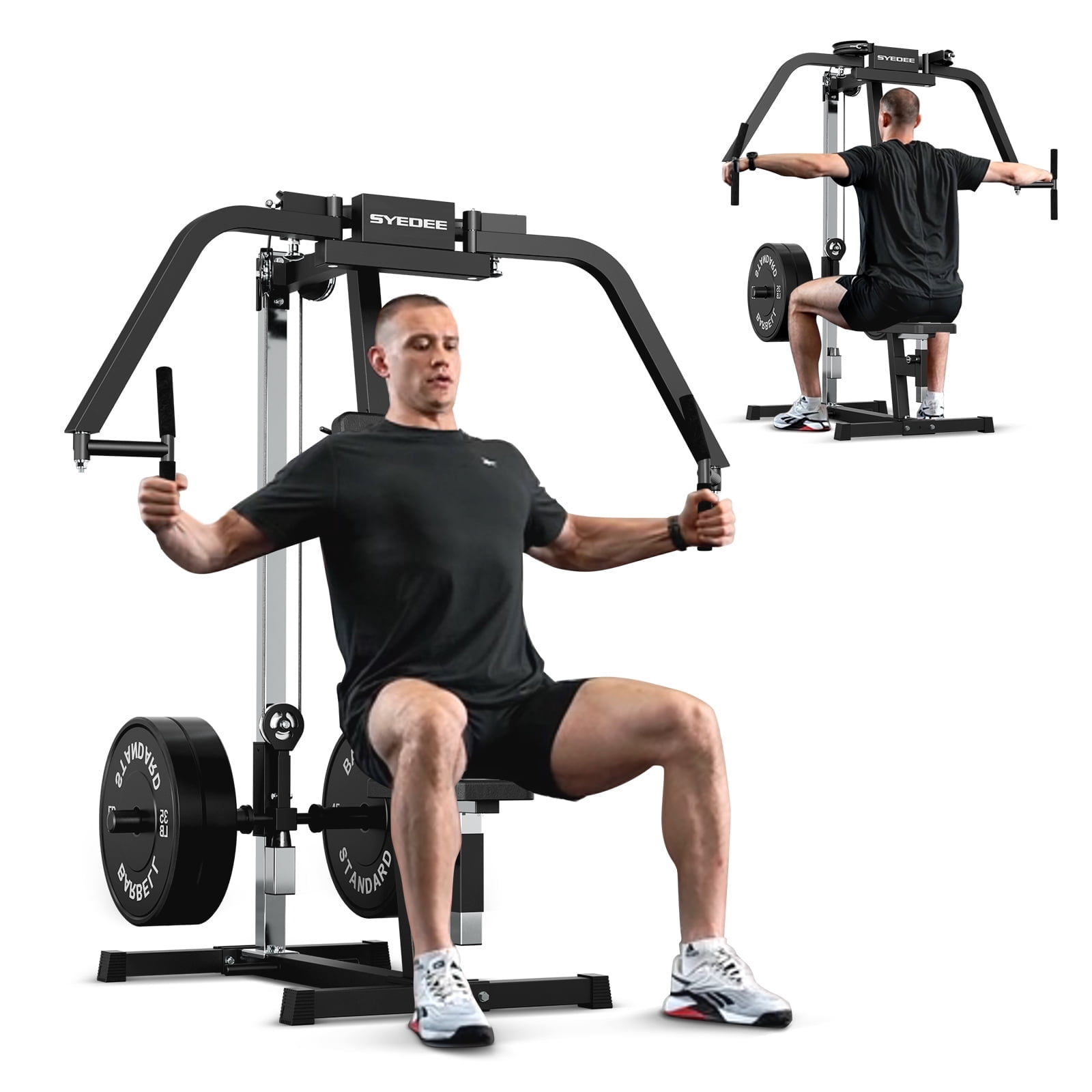 Walmart sales :  Syedee Chest Fly and Reverse Delt Machine, 400 LBS Upper Body Specialty Machine,Plate-Loaded PEC Fly Machine for Pectoral and Rear Deltoid for Home Gym