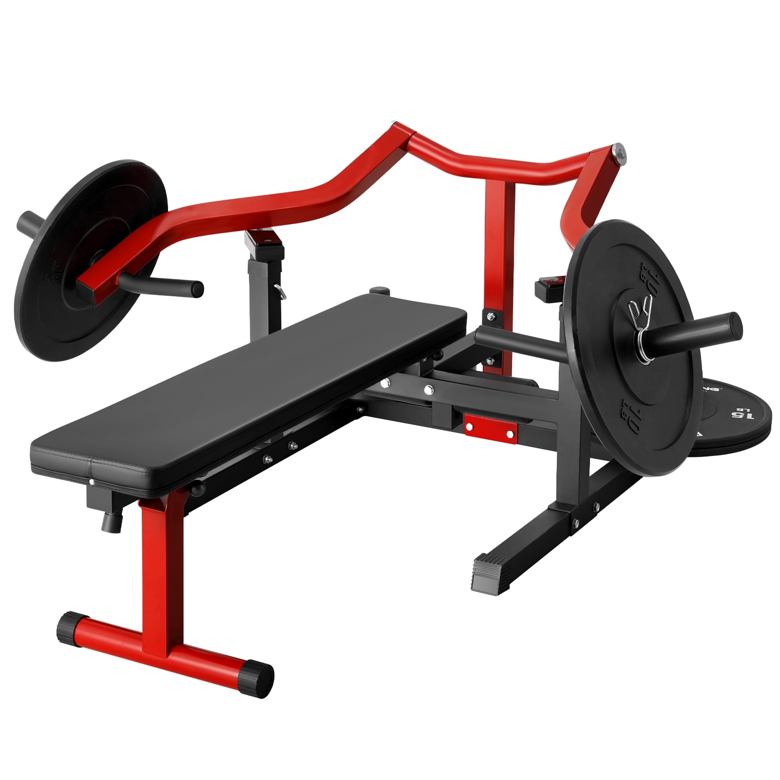 Syedee Chest Press Machine, 1250LBS Capacity with Independent Converging  Arms, Adjustable Flat Incline Bench for Home Gym