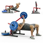 Syedee Chest Press Machine, 1250LBS Capacity with Independent Converging Arms, Adjustable Flat Incline Fitness Bench for Home Gym