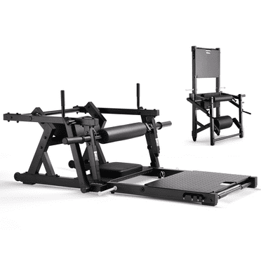 Syedee Glute Drive Machine, Heavy Duty Plate-Loaded Hip Thrust Machine, Glute Bridge Machine for Glute Muscles Shaping