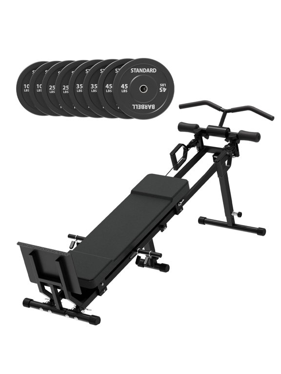 Total Home Gym, Multi-Functional Workout Machine with Total Over 100 Exercises, 700LBS Body Weight Resistance Training Equipment with Weight Holder, Home Gym Equipment (230LBS Weight Plates)
