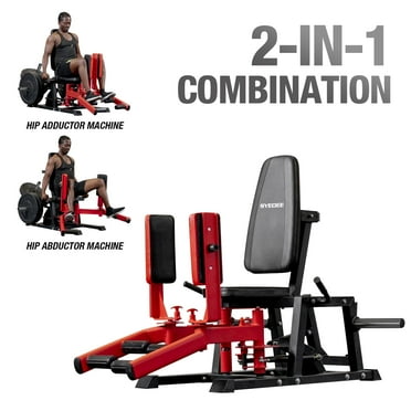 Syedee Hip Abductor Machine, Plate-Loaded Inner and Outer Thigh Machine, Thigh Master Hip Trainer, Hip Thrusters for Home Gym（2024 Vision）