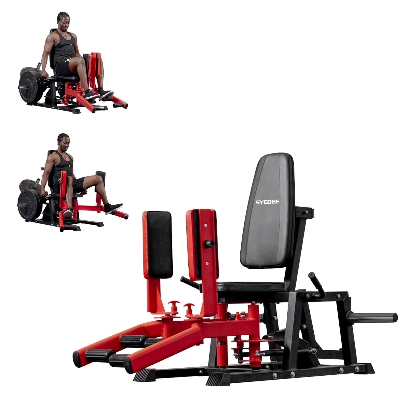 Walmart Black Friday Deals 2025 "Syedee Hip Abductor and Adductor Machine, Inner and Outer Thigh Trainer, Plate-Loaded, 79.2"" x 44.1"" x 42.7"