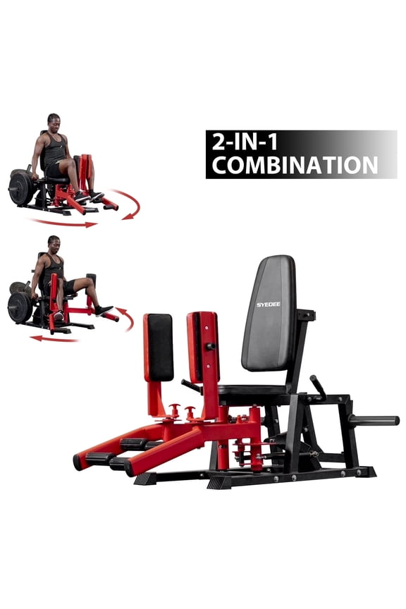 Hip Abductor Machine, Plate-Loaded Inner and Outer Thigh Machine, Hip Thrusters for Home Gym(2025 Vision)