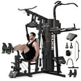 thumbnail image 1 of Syedee Home Gym Station, Workout Station With 150LBS Weight Stack, Home Gym Equipment With Power Tower for All Body Training, 1 of 14