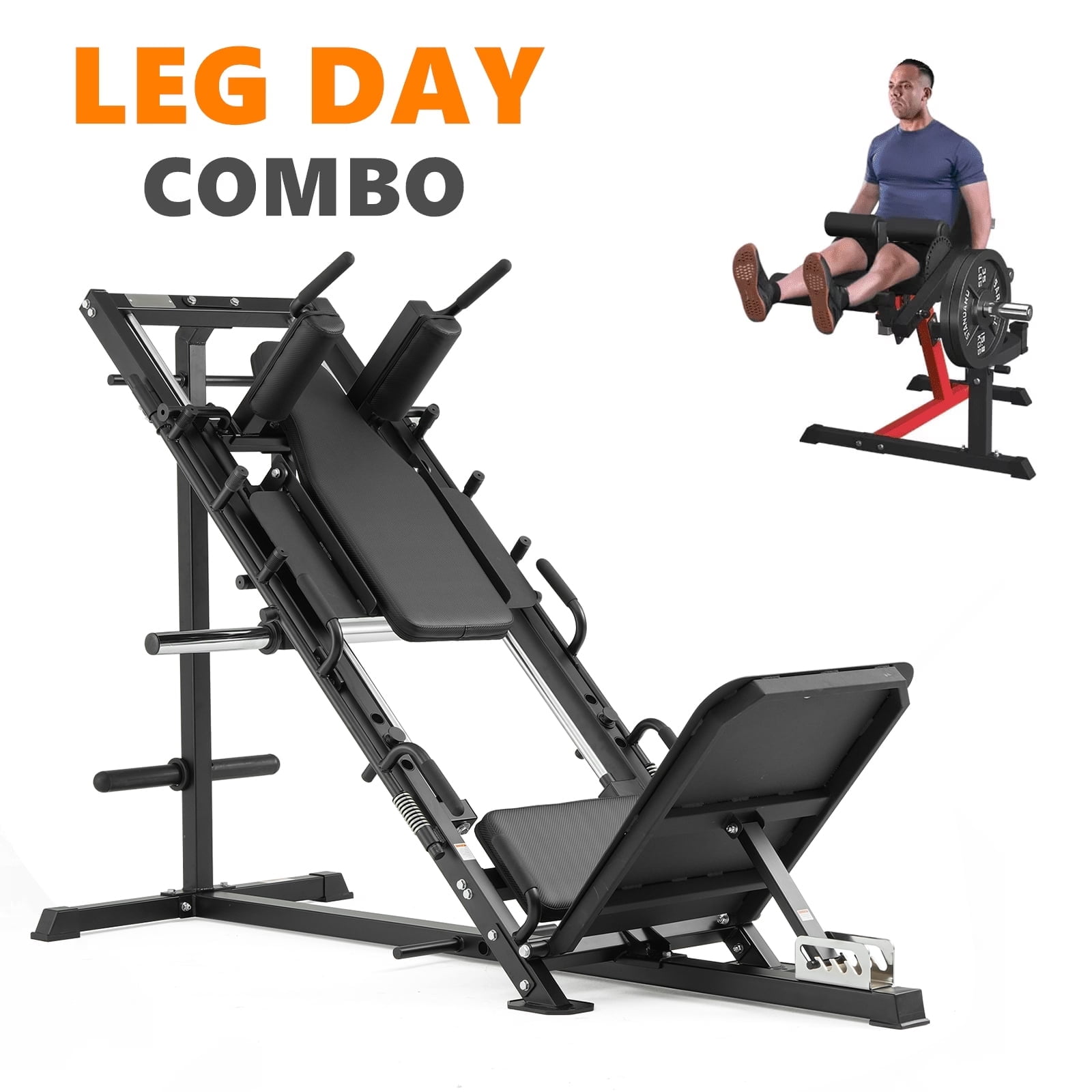 Syedee Multifunctional Leg Machine W/ Linear Bearing Hack Squat