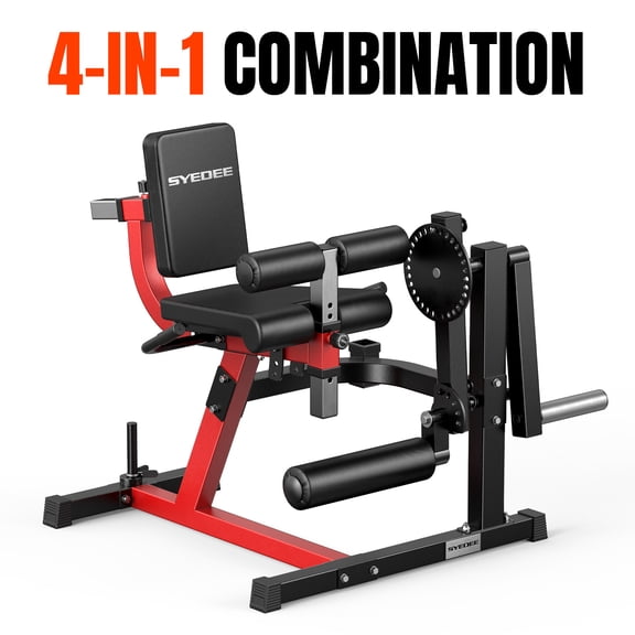 Syedee Adjustable Leg Extension Machine – Multi-function Seat Leg Extension Leg Curl for Home Use, Plate-mounted Design, 5+28 Levels of Adjustment