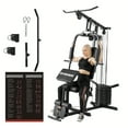 thumbnail image 1 of Syedee Multifunctional Home Gym System, Home Gym Station with 105LBS Weight Stack, All in One Workout Machine for Full Body Strength Training, 1 of 10