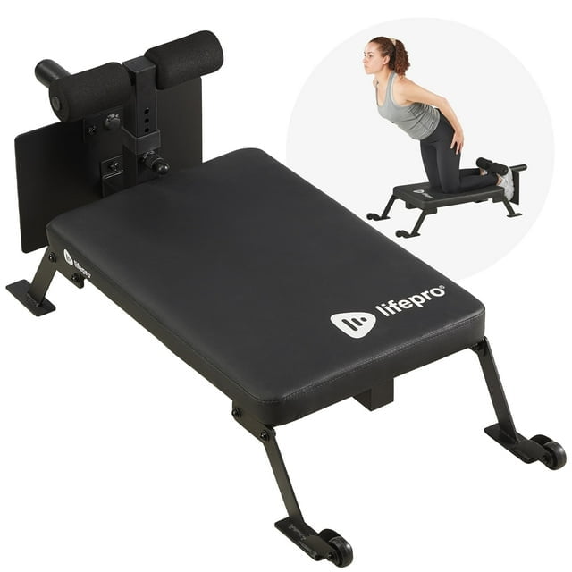 Syedee Nordic Curl Workout Bench Home Gym Hamstring Curl Machine & Glute Bench with Transport