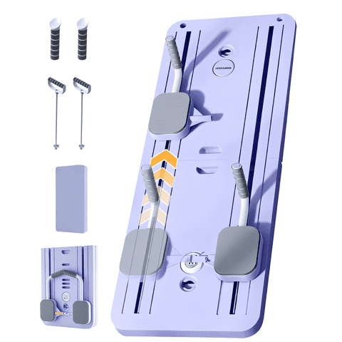 Syedee Pilates Board, Foldable Pilates Reformer with Timer, 7-in-1 Multi-Purpose Portable Pilates Reformer Machine, Home Pilates Reformer Set for Home Workout, Fitness, Exercise, Abs