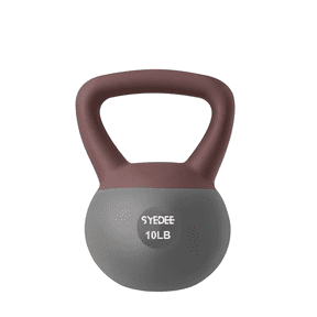 Syedee Soft Kettlebell 10lbs Anti-Slip Grip & Wide Handle Design,Gentle Floor-Friendly Impact,Weight for Home Functional Training, Home Gym