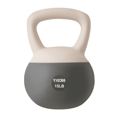 Syedee Soft Kettlebell Set –15lbs Anti-Slip Grip & Wide Handle Design,Soft Kettlebell set, Gentle Floor-Friendly Impact, for Home Functional Training, Home Gym