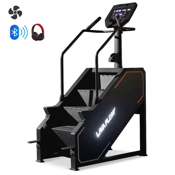 syedee Stair Machine with LED Screen, Stepmill Exercise Machine with 12 Workout Programs, 441 LBS Step Machine, 24-164 Steps/Minute(Black)
