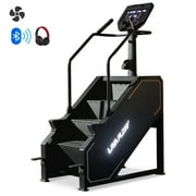 syedee Stair Machine with LED Screen, Stepmill Exercise Machine with 12 Workout Programs, 441 LBS Step Machine, 24-164 Steps/Minute(Black)