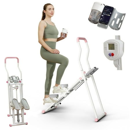 Syedee Stair Stepper Machine for Cardio Exercise at Home, Joint-Protected Stair Climber Exercise Machine, Stair Master with 3 Angles Oversize Pedals for 330LBS