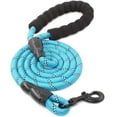 thumbnail image 1 of Syenll Rope Dog Leash, 5 ft Highly Reflective Threads Leash with Comfortable Padded Handle for Small Medium Large Dogs, Blue, 1 of 7