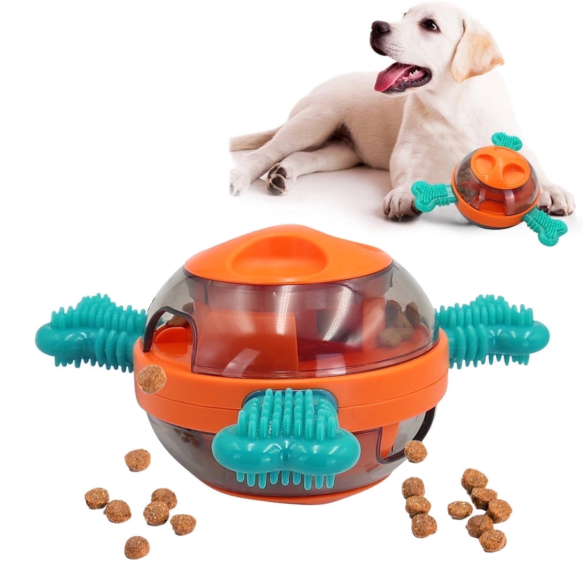 Syenll Dog Tumbler Toys, Leaky Food Dog Toy Interactive Puzzle Toys for Training, Dog Chew Toy Pet Supplies