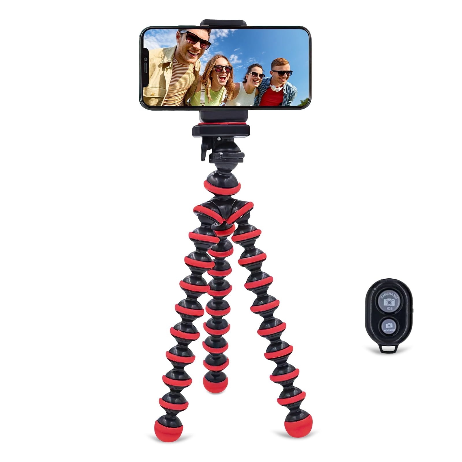Syenll Flexible Octopus Tripod with Wireless Remote Phone Holder