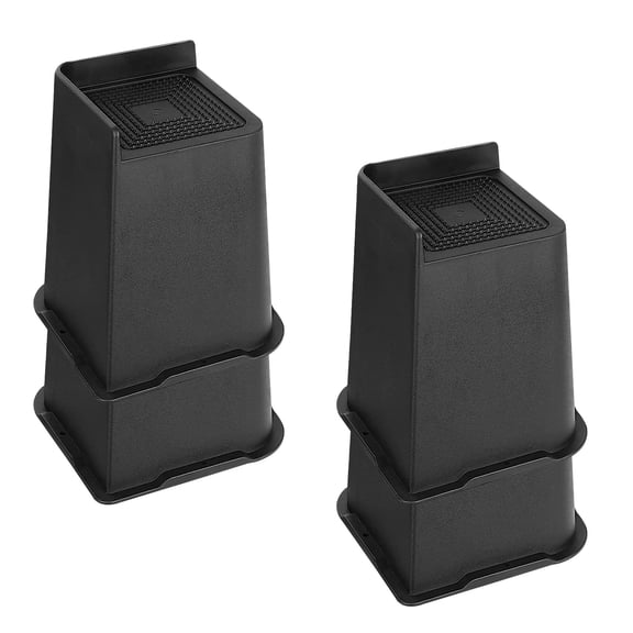 Syenll Heavy Duty Bed Risers, 4 pack Table Legs Extenders in Heights of 4 inch, Stackable Bed Elevators for Furniture