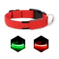 thumbnail image 1 of Syenll LED Dog Collar, USB Rechargeable Light up Dog Collar, Adjustable Safety Glowing Collar for Dogs (Red, Medium), 1 of 7