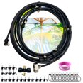 thumbnail image 1 of Syenll Misting Cooling System, 26Ft Misters with 15 T-Joints and Hose Cutter, Outdoor Cooling Mistingt for Deck, Yard, Canopy, Greenhouse, Black, 1 of 8