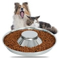 thumbnail image 1 of Syenll Stainless Steel Puppy Bowls, Dog Food and Water Bowl, Feeding Weaning Bowl for Pets (L, 13.4 inch), 1 of 8