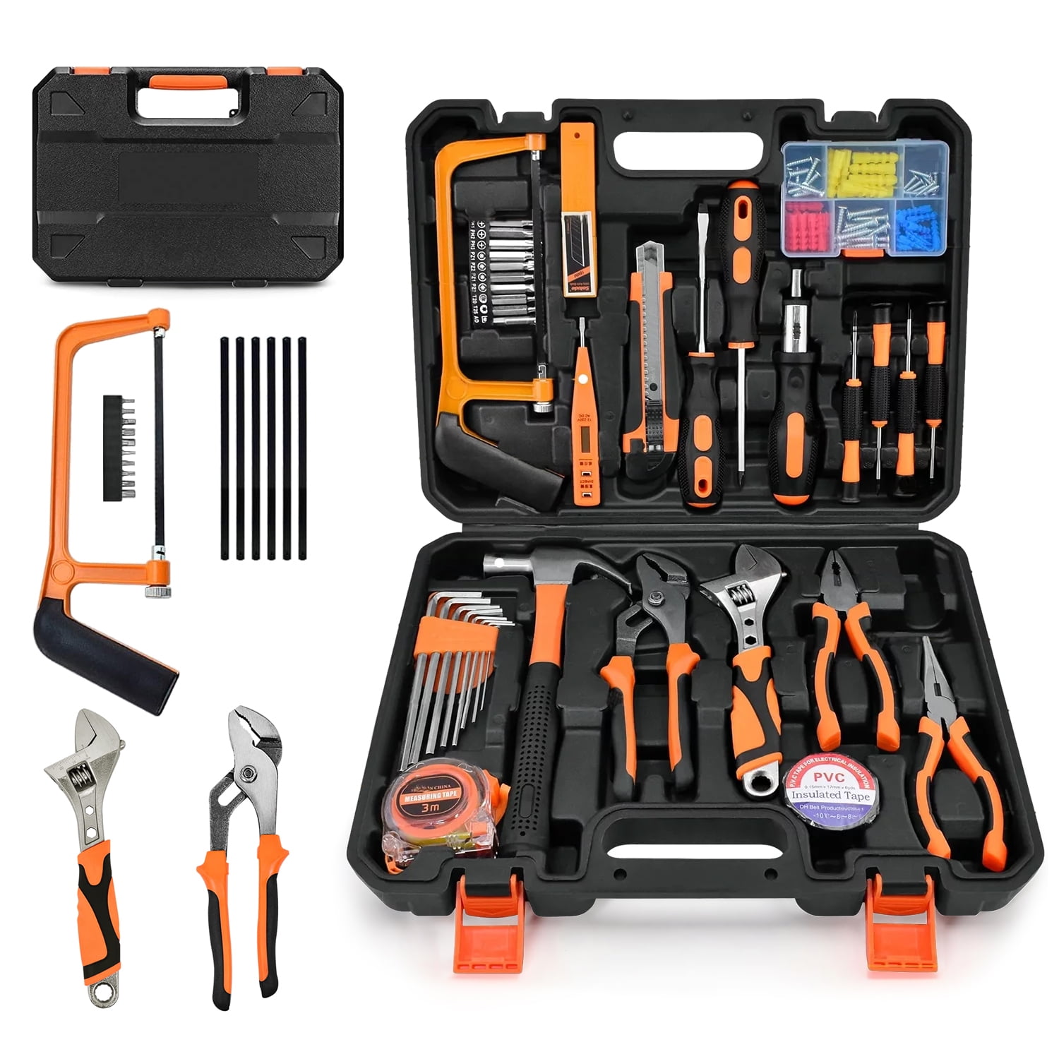 Syenll Tool Set, 148 Pcs Home Repair Tool Kit with Storage Case, Household Hand Kit for Maintenance and DIY Projects