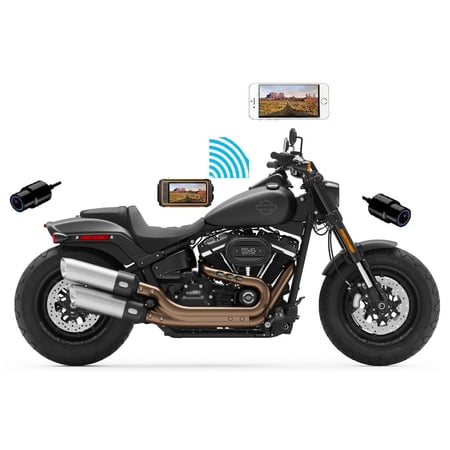Sykik Rider CBR5.0 Dual 1080p Camera System with Wi-Fi and 3.0" Waterproof Display