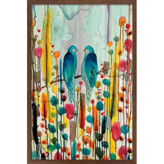 SylVie Demers - Birds Wall Poster, 14.725" x 22.375", Framed