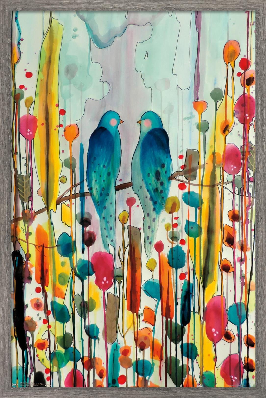 SylVie Demers - Birds Wall Poster, 14.725" x 22.375", Framed